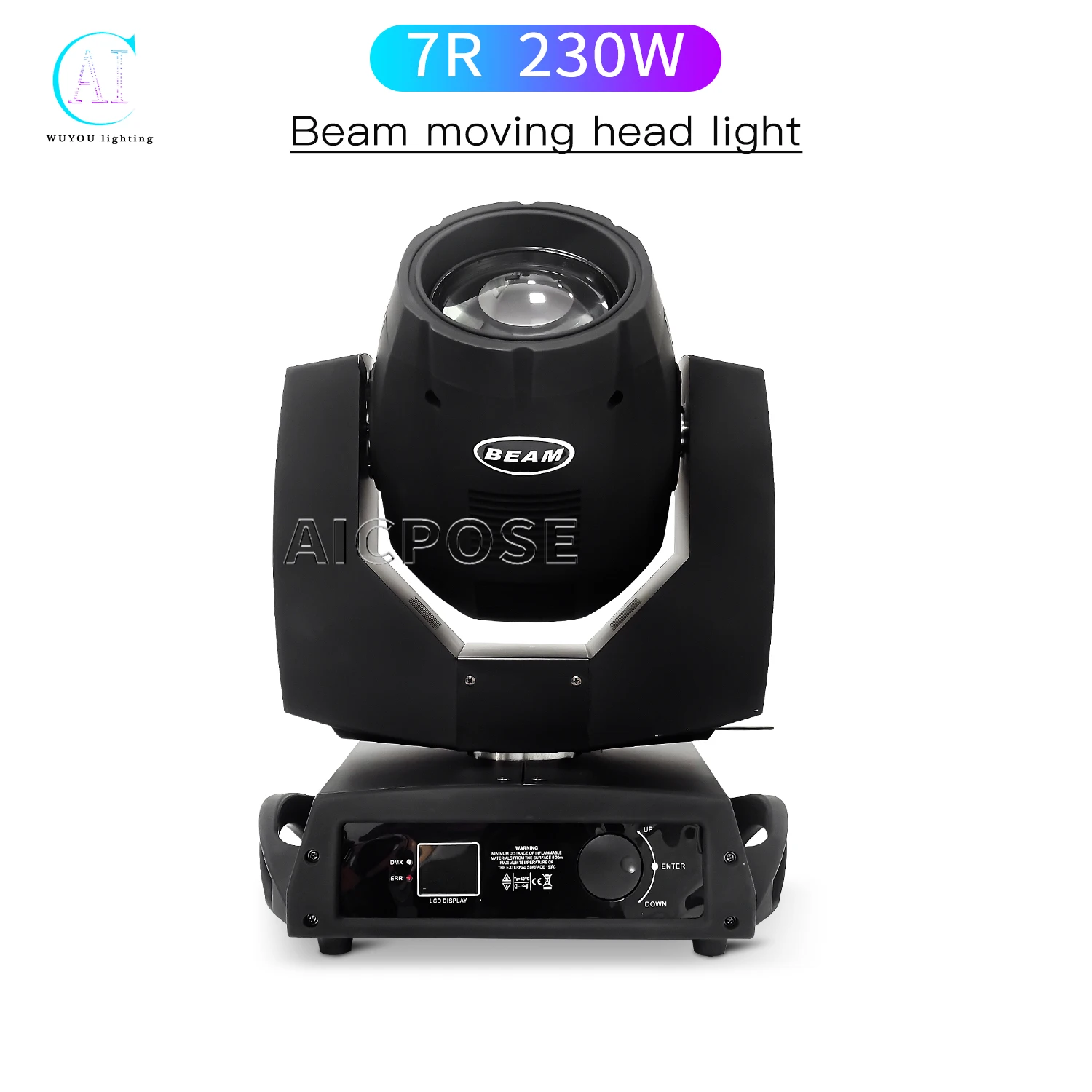 

230W 7R Light Beam Moving Head Light 14 Color Chips/17 Gobo Professional DJ Disco Equipment Event Performance Lighting