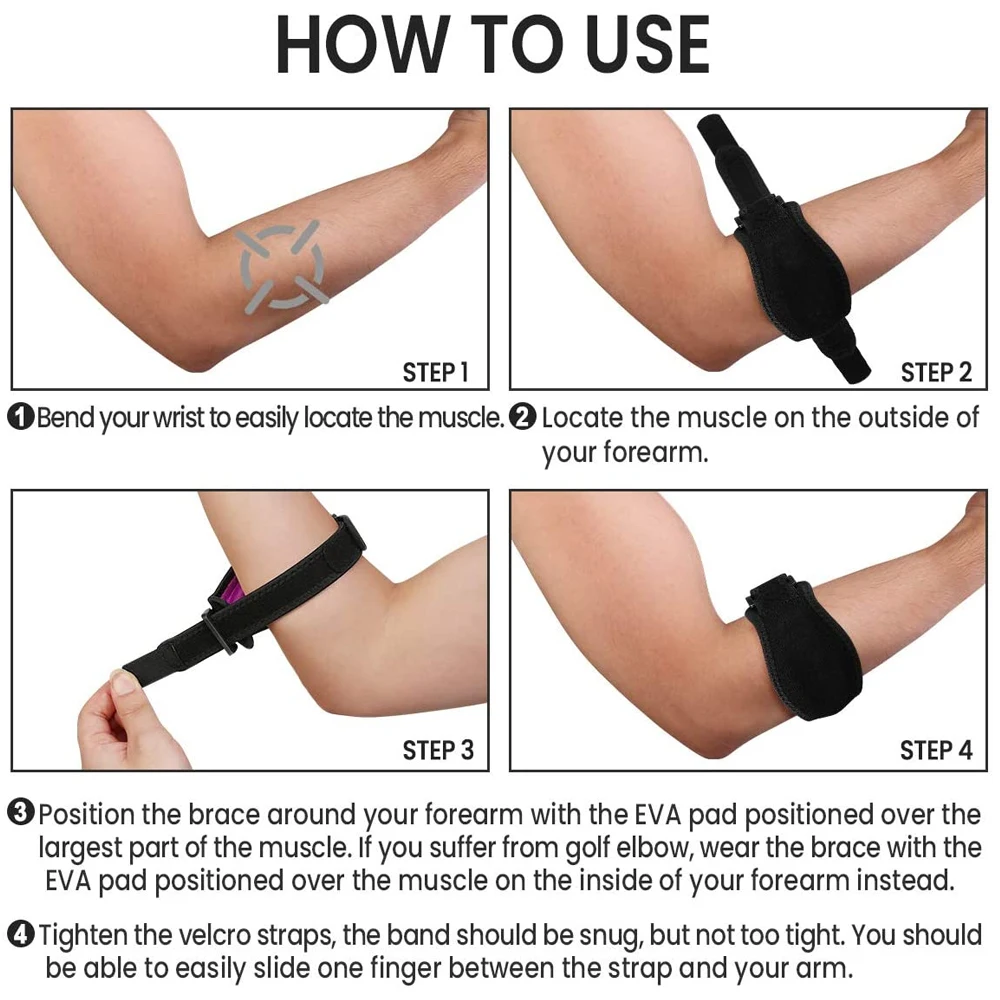 1Pcs Adjustable Elbow Support Basketball Tennis Golf Elbow Strap Pads Lateral Pain Syndrome Epicondylitis Braces Sports