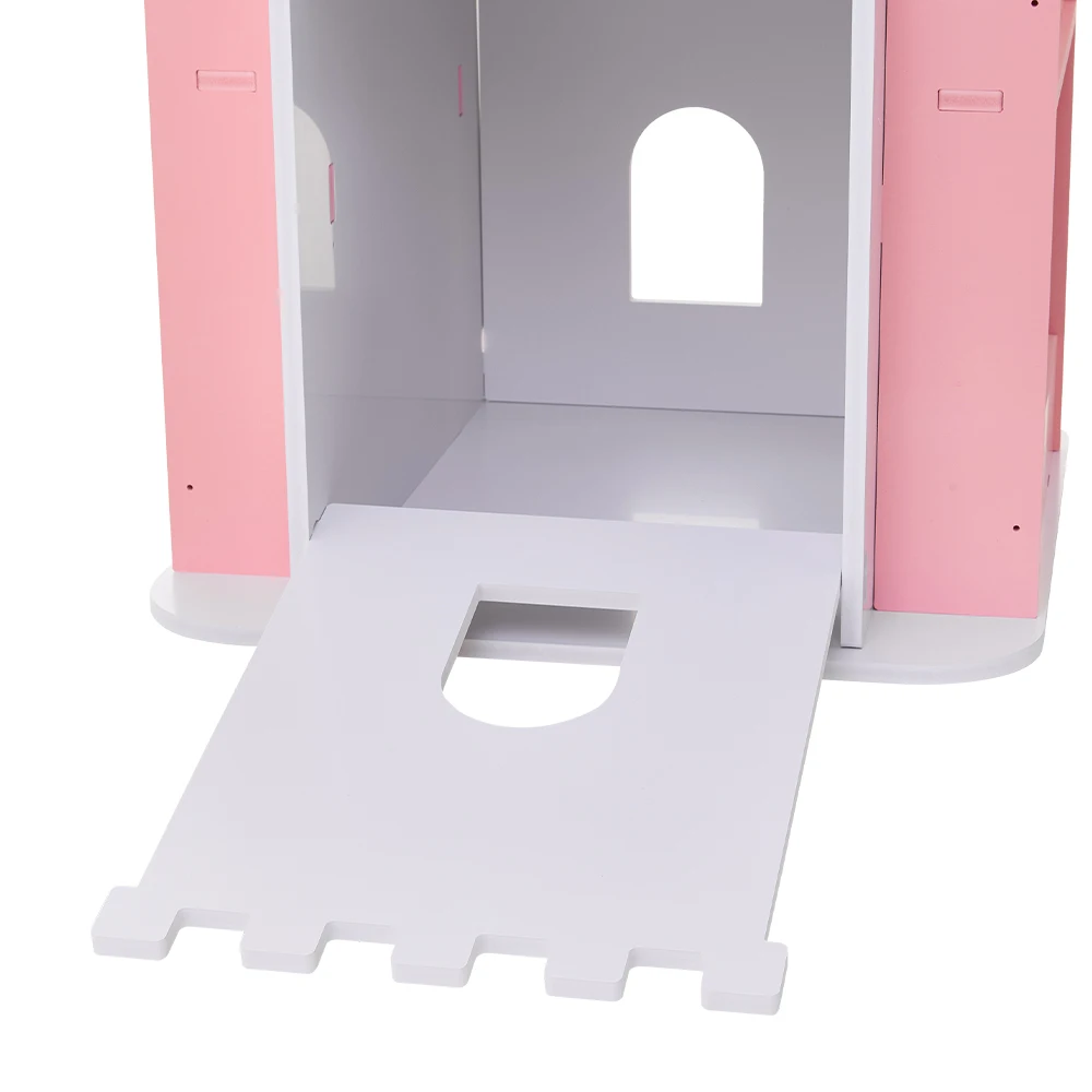 3/4 layer castle children's house rotating bookshelf toy storage rack display bookshelf storage cabinet home decoration