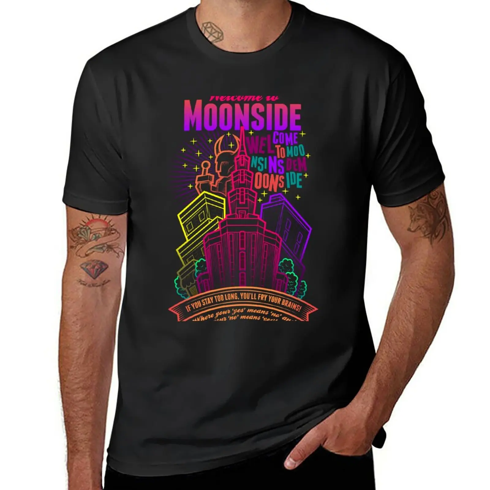 

Welcome to Moonside T-Shirt man clothes Short sleeve workout shirts for men