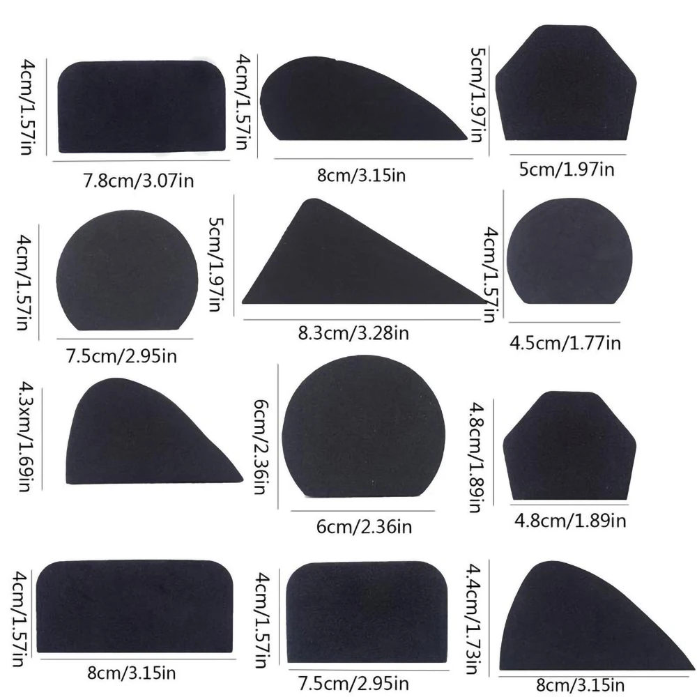 Moules à poignée de tasse, outil de fixation de forme de poignée, poignées de tasse en argile de poterie, outil de fabrication de diverses formes, magasin de poterie 12 pièces 6