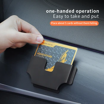 Nuovissimo Porta Carte per Auto, Scatola Porta Voucher, Slot per Carte ad Alta Velocità per Rifornimento Carburante, Porta Carte Creativo