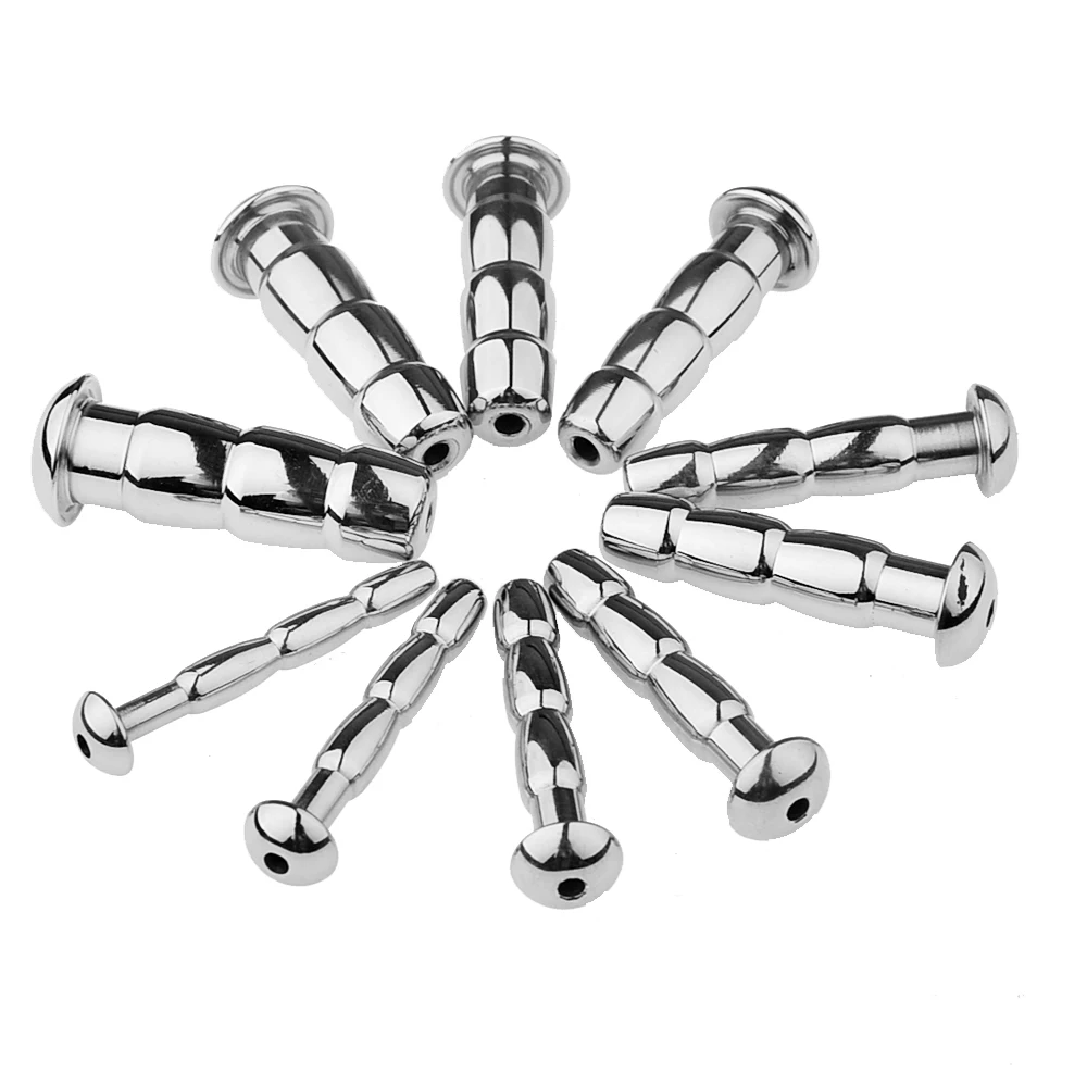 Mattel Hollow Urethral Plug Dilatation Catheters Stainless Steel Penis Plug For Male Sex Toys Man Masturbator Penis Stimulation urethral dilator silicone urethral dilator