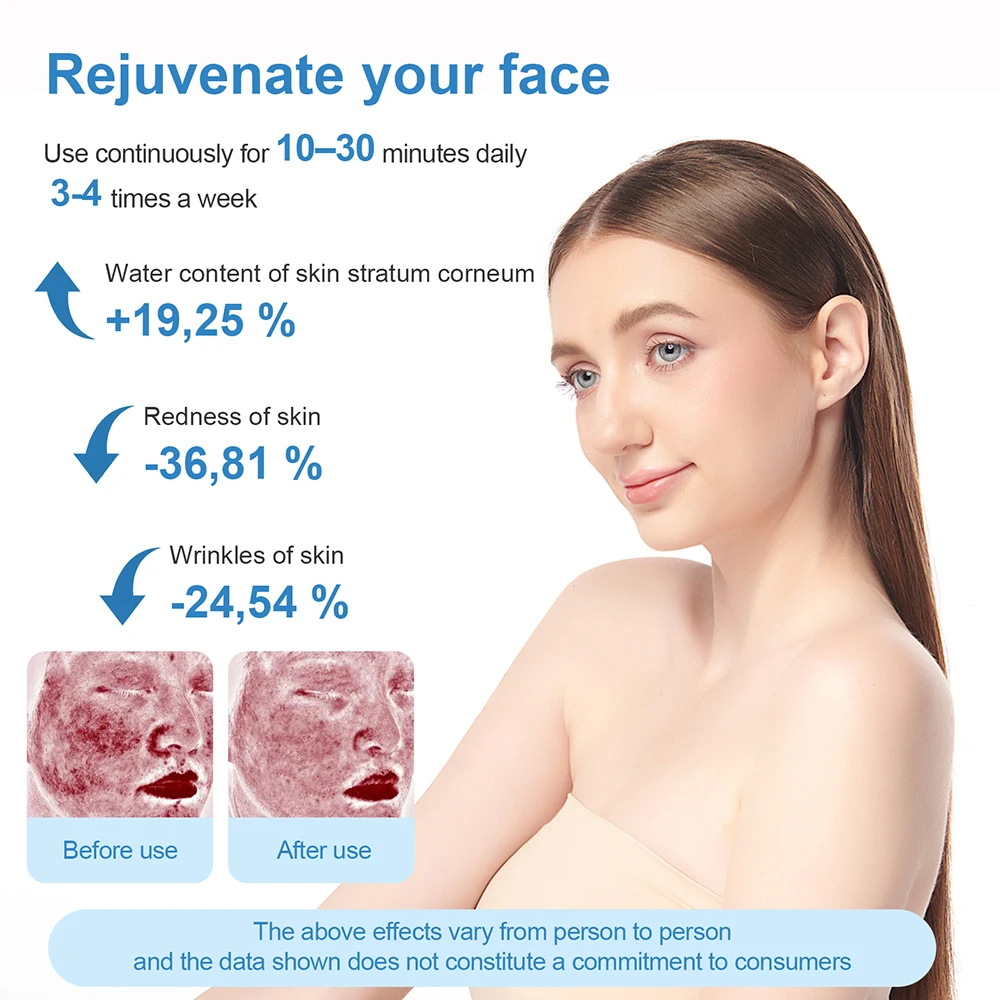 Face Body 4 Colors LED Photon Beauty Board Wireless Red Light Skin Rejuvenation LED Beauty Device Back Care LED Mask SPA Salon