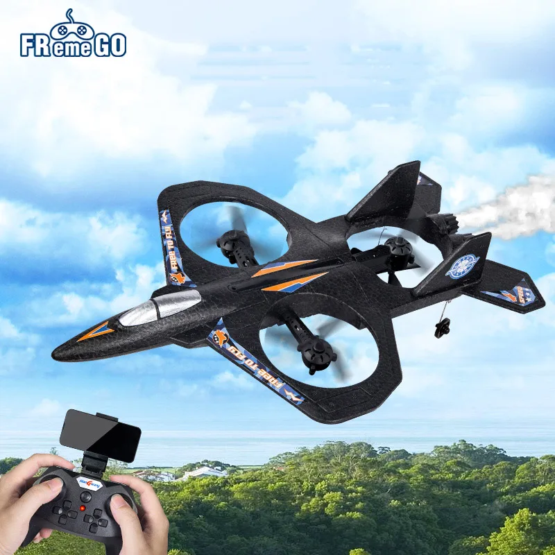 Rc Plane With Hd Camera 2.4g Radio Remote Control Aircraft Wide Angle Camera 360° Tumbling Rc