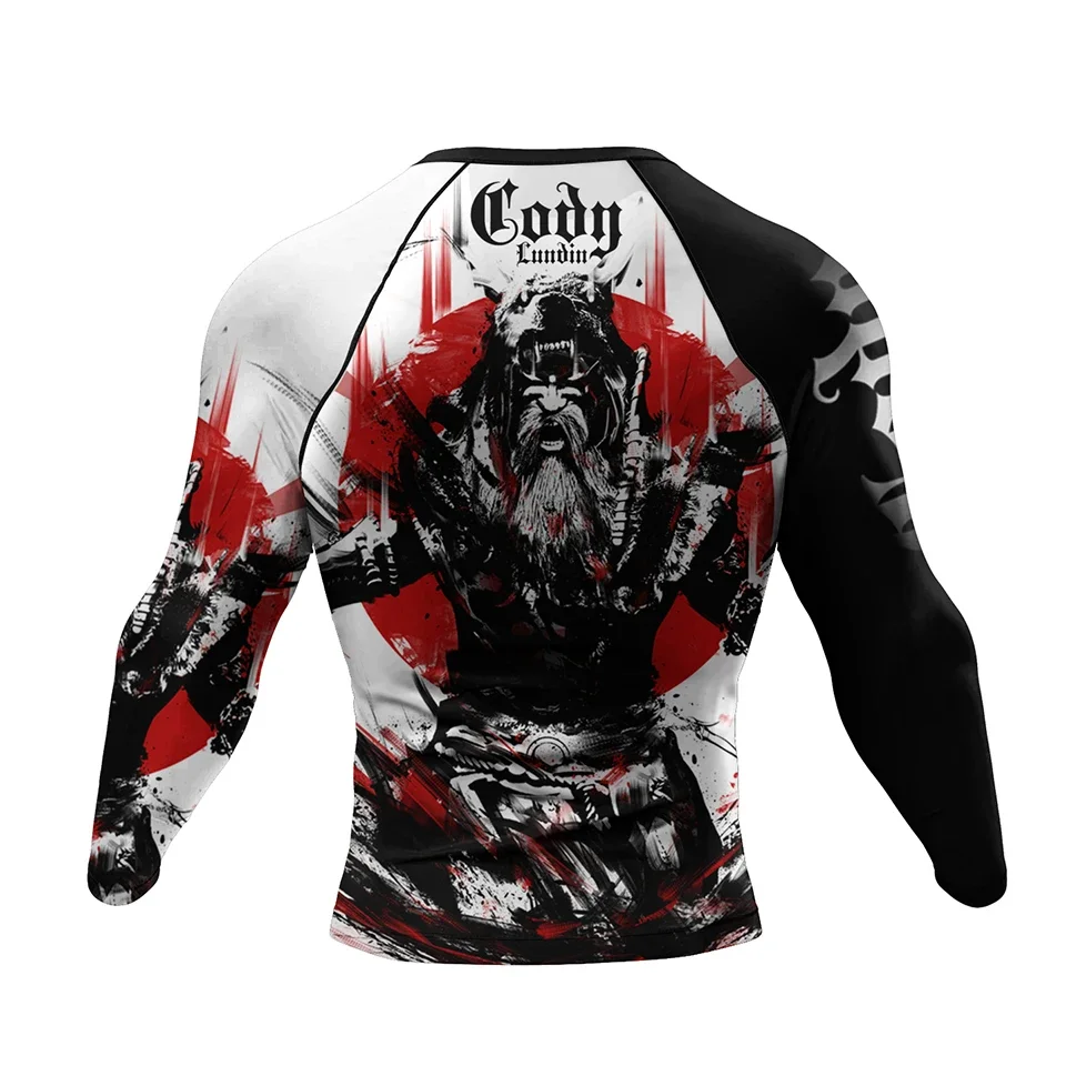 New MMA Men Rashguard Jiu Jitsu T Shirts+Pant Suit BJJ Muay Thai Boxing Sports Sweater Shorts Gym Kickboxing Rash Guard Jerseys 5