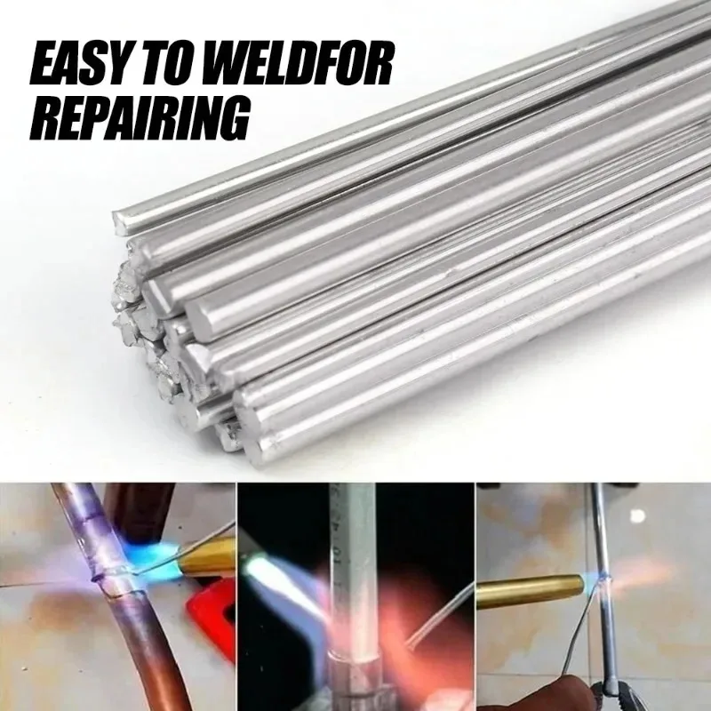 100/10Pcs Low Temperature Easy Melt Aluminum Welding Rod Cored Wire Solder welding rods aluminum welding rods welding wire