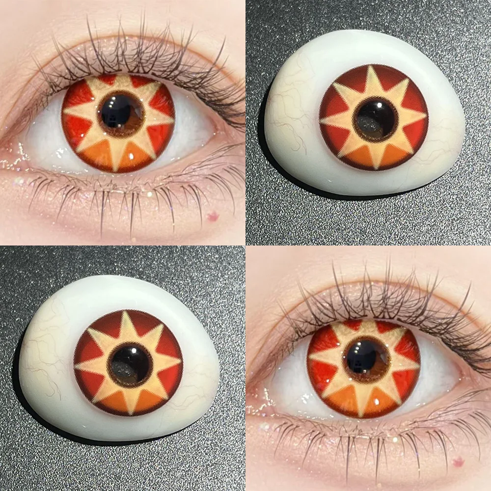 Genshin 1pair Anime Mavuika Cosplay Color Contact Lenses Halloween contact lenses