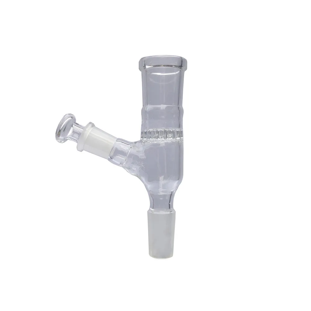 14mm Male To 18mm Female Glass Adapter  Attachment Built-in 20pcs Holes Glass Filter Screen with 10mm Plug Style Carb