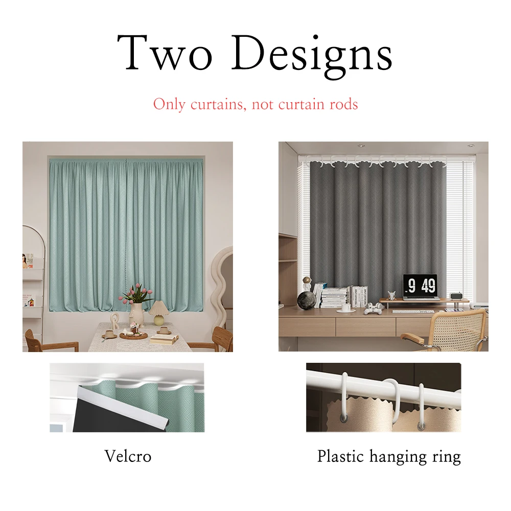 Window Curtains Star Blackout Partition Hanging ring With gauze pink For Bedroom Living room