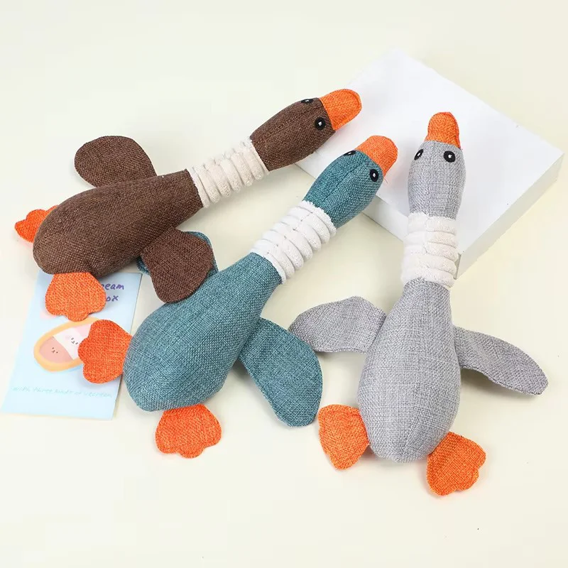 Durable Squeaky Plush Dog Toy - Safe, Non-Toxic Boredom Relief