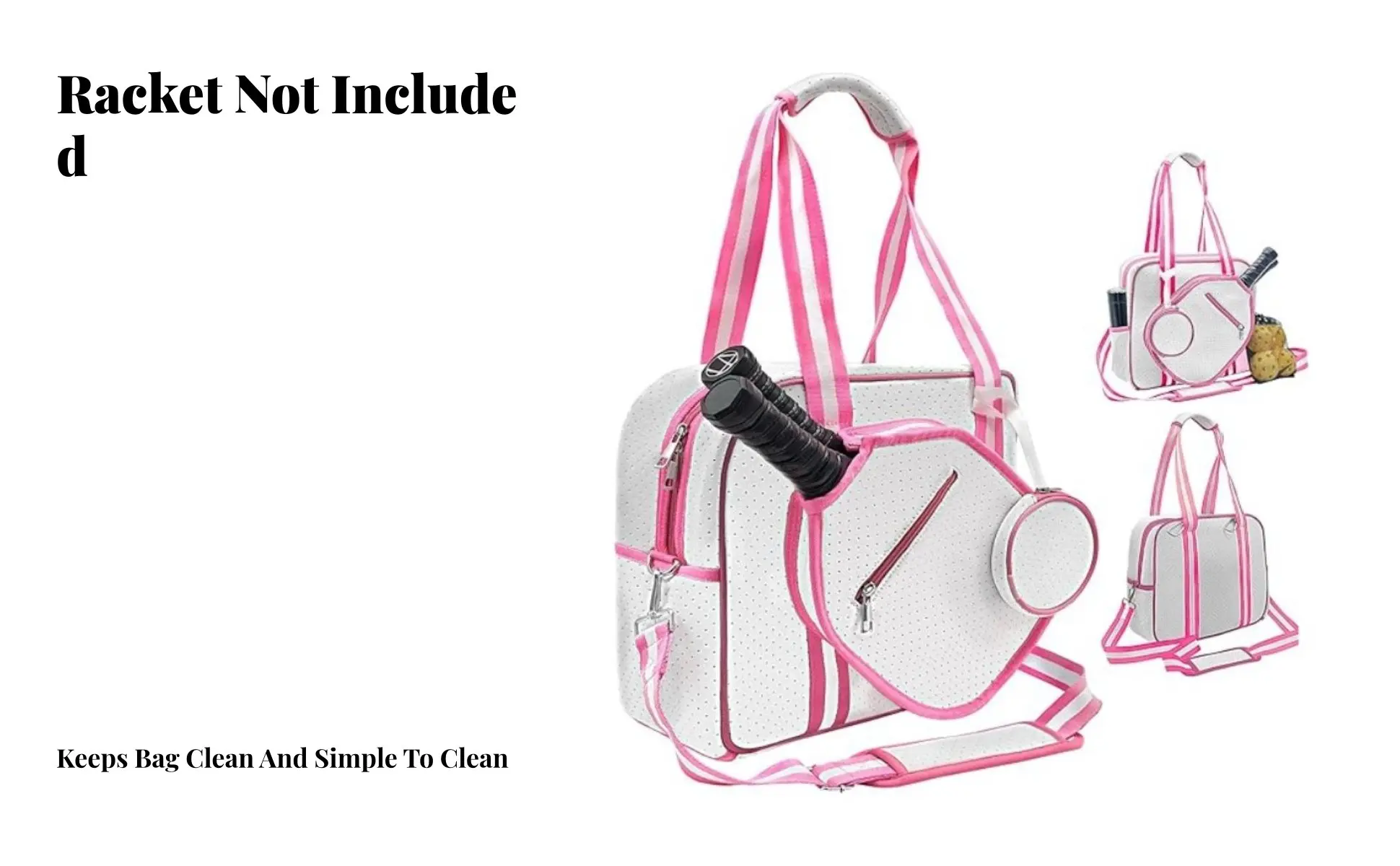 Pickleball Paddle Holder Bag Breathable Large Capacity Pickleball Bag Crossbody Sports Tote Adjustable Shoulder Strap Waterproof Pickleball Paddle Holder Bag Breathable Large Capacity Pickleball Bag Crossbody Sports Tote Adjustable Shoulder Strap Waterproof