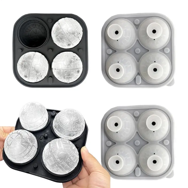 Ice Cubes Trays Silicone Ice Cubes Molds For Freezer With Lid Reusable Whiskey Mold Ball Diamond Mold