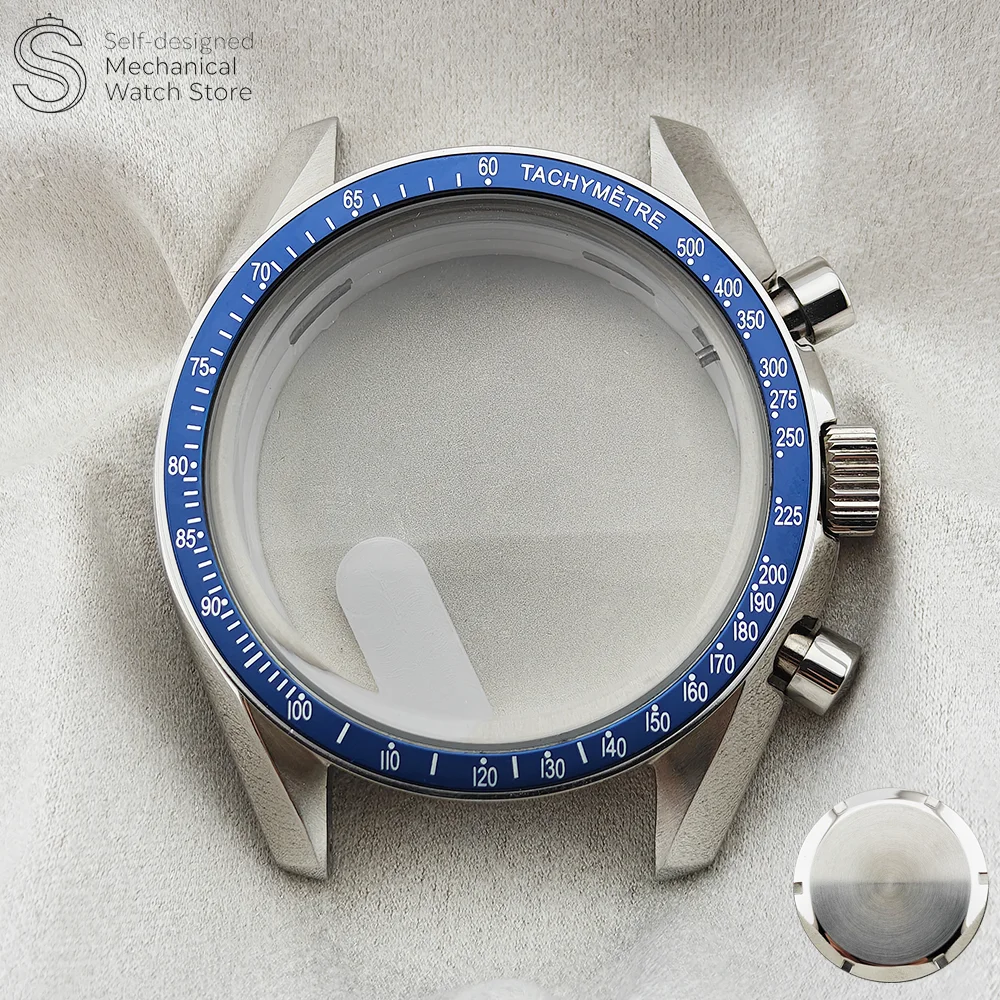 Elegant Moon Phase Chronograph Watch - 39.7MM, Stainless Steel, 20MM Strap-Compatible
