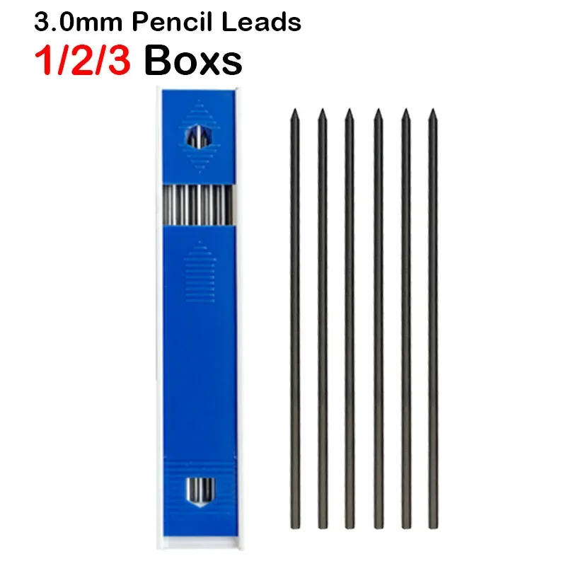 

1/2/3 Boxs 3.0mm HB Replacement Refill Leads Refill Writing For Mechanical Automatic Pencils Stationary School Office Supplies