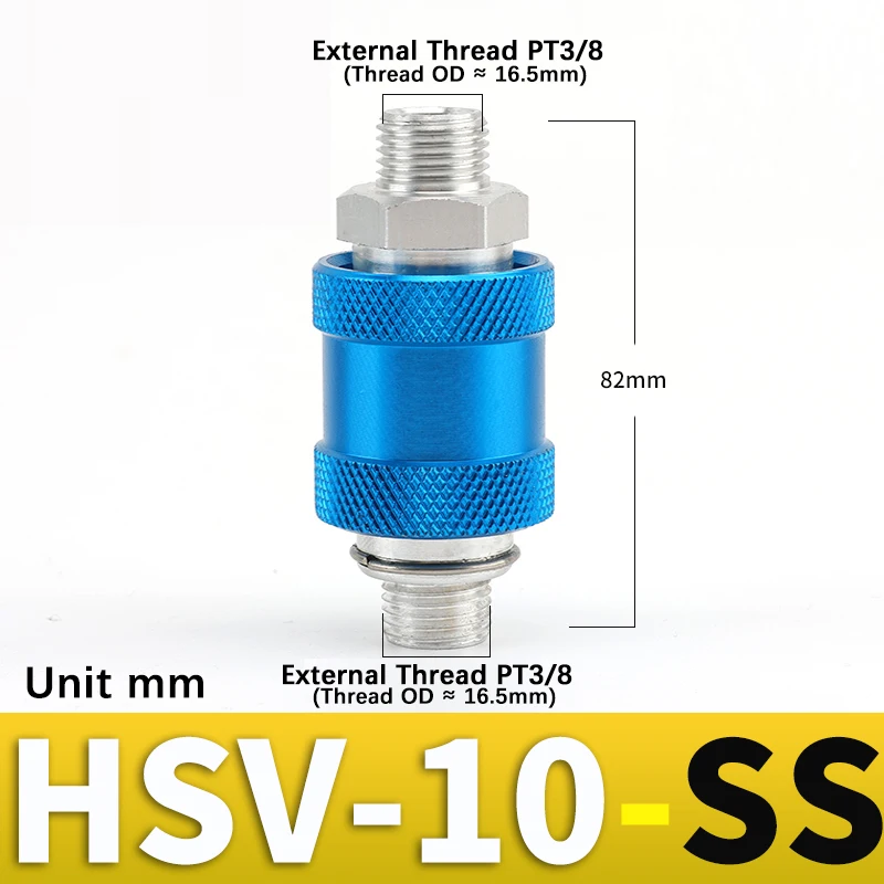 Lot De 5 Valves Pneumatiques Manuelles HSV06 HSV08 HSV10