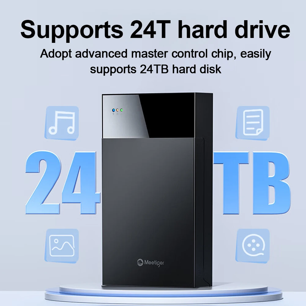 Meetiger 3.5 인치 HDD 도킹 스테이션 다기능 SATA 하드 디스크 Type-C 외장형 하드 드라이브(Usb 어댑터 허브 확장 포함)
