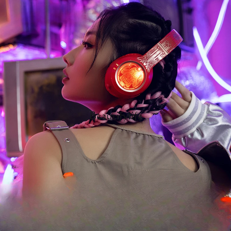

Wireless Bluetooth Headset Head-Mounted Wired Game Sports Computer Headset for Boys and Girls New
