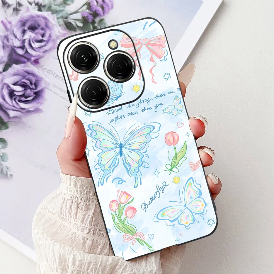 Stylish Painted Soft TPU Phone Case - For Tecno Spark 20 Series