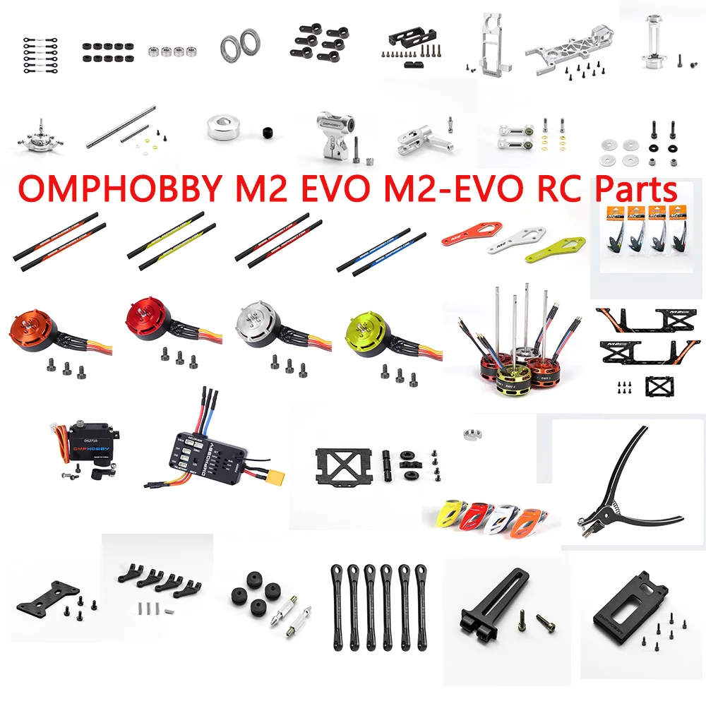 

OMPHOBBY M2 EVO M2-EVO RC Double Brushless Motor Direct Drive 3D Helicopter Steering Gear Bearing Tail Motor Accessories