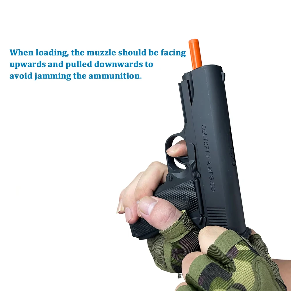 Manual Blaster Pistol - Toy Gun Pistol Without Charge, For Backyard Fun and Outdoor Team Shooting Games (Without Water Beads)