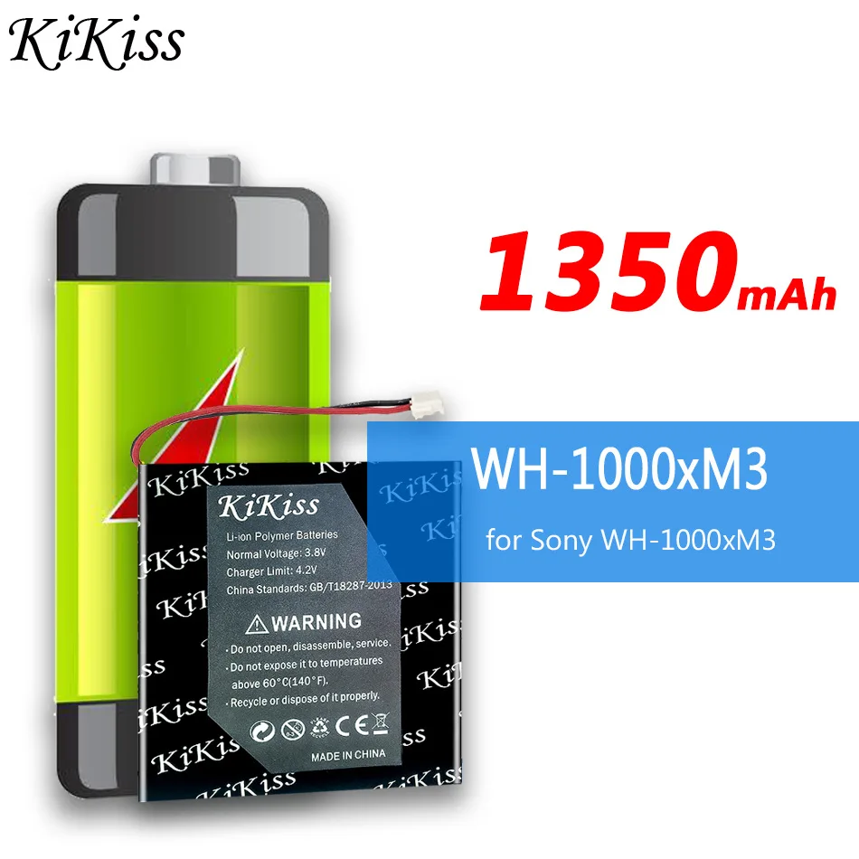 

1350mAh KiKiss Powerful Battery for Sony WH-1000xM3 WH-XB900N WH-CH710N