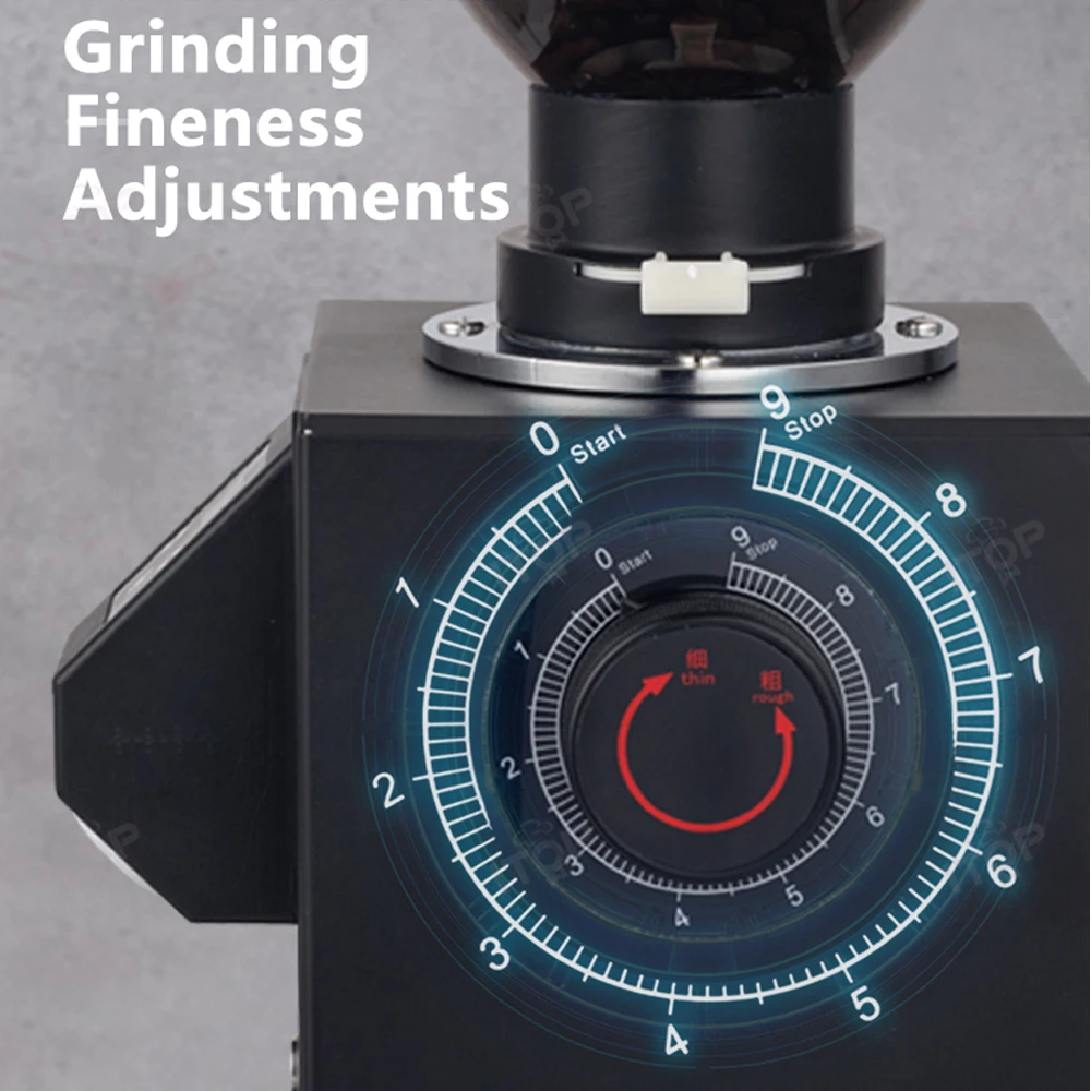 ITOP TCG64 Commercial Coffee Grinder 64mm Flat Burr 1000g Bean Hopper Time Quantification Espresso Coffee Grinding Machine 3