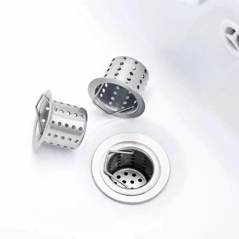 Stainless Steel Floor Drain Filter Sink Strainer Hair Catcher