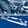 14" S/M Size Adjustable Frame Milled Tooth Car Body Polisher Files Metal Panel Polishing Curved Tooth Steel File Holder Dent Kit 4