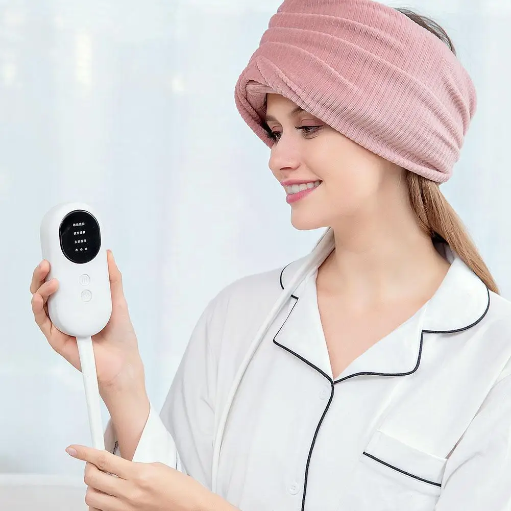 Electric Headache Migraine Relief Head Massager Heating Massage