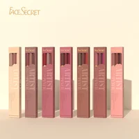 Face Secret 3Pcs Long-Lasting Velvet Lip Liner Matte Lipstick Waterproof Perfect Gift for Christmas Day, Lip Liner Set 2