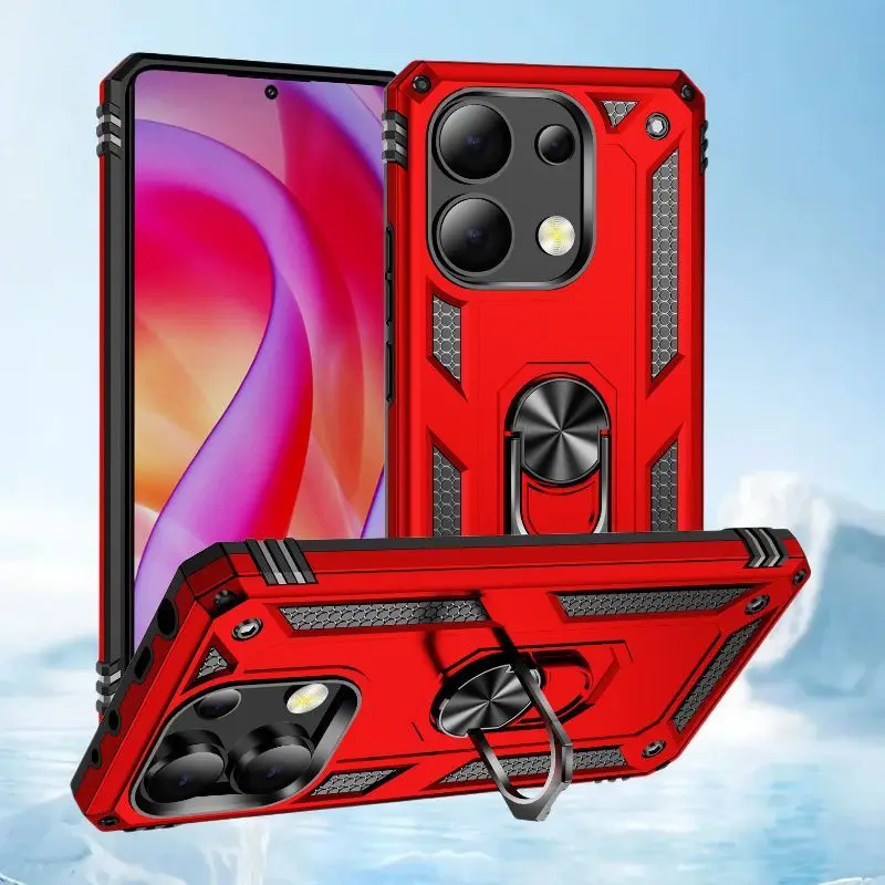 

Чехол для redmi note13 чехол для телефона 4G зарубежная версия redmi note13 защитный чехол на палец Магнитный стент предотвращает падение