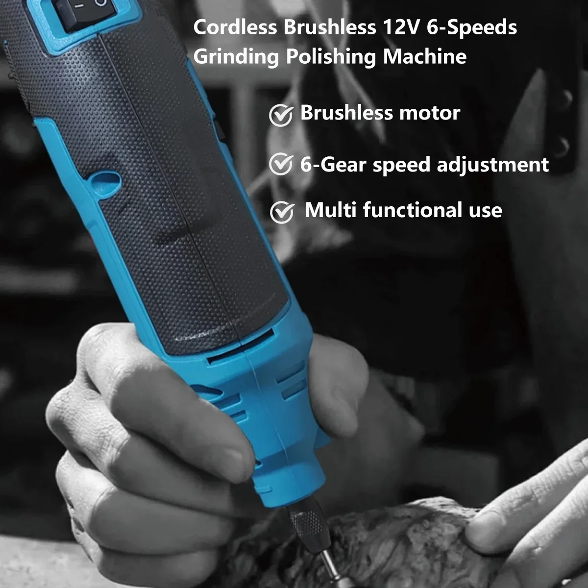 Cordless Electric Engraver Carving Electric Drill Engraving Machine Grinding Polishing Mini Rotary Tool 6 Variable Speed 2