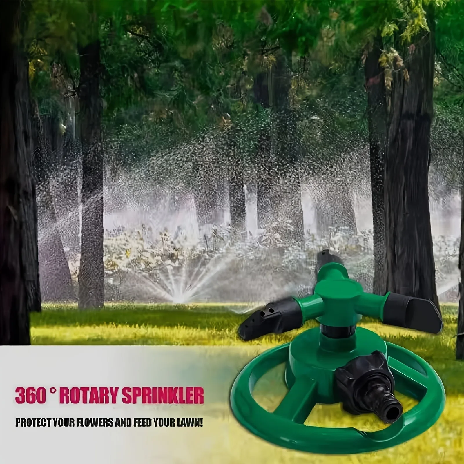 360° automatic rotating sprinkler: garden lawn automatic watering, essential irrigation tool