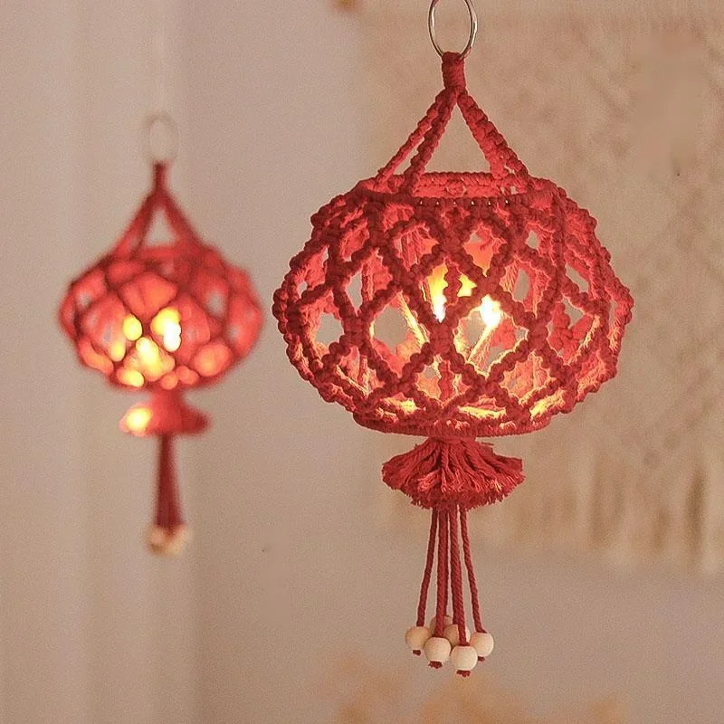 

Ручная работа, декоративные фонари в китайском стиле, красный праздничный подарок, креативный свадебный фонарь, ручная подвеска, праздничные украшения