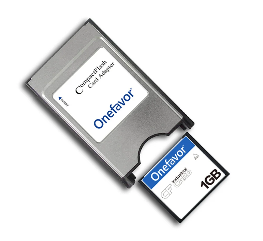 Onefavor 컴팩트 플래시 CF 카드-Pcmcia 어댑터, CNC IPC 수치 제어 기계용 메모리 카드, 1GB, 2GB, 4GB, 8GB