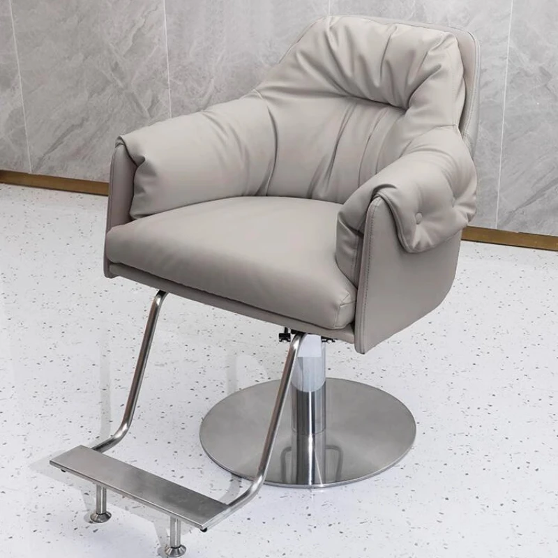 

Hairdressing Minimalist Design Barber Chair Barbershop Perm Hair Dyeing Barber Chair Silla De Barbería Salon Furniture