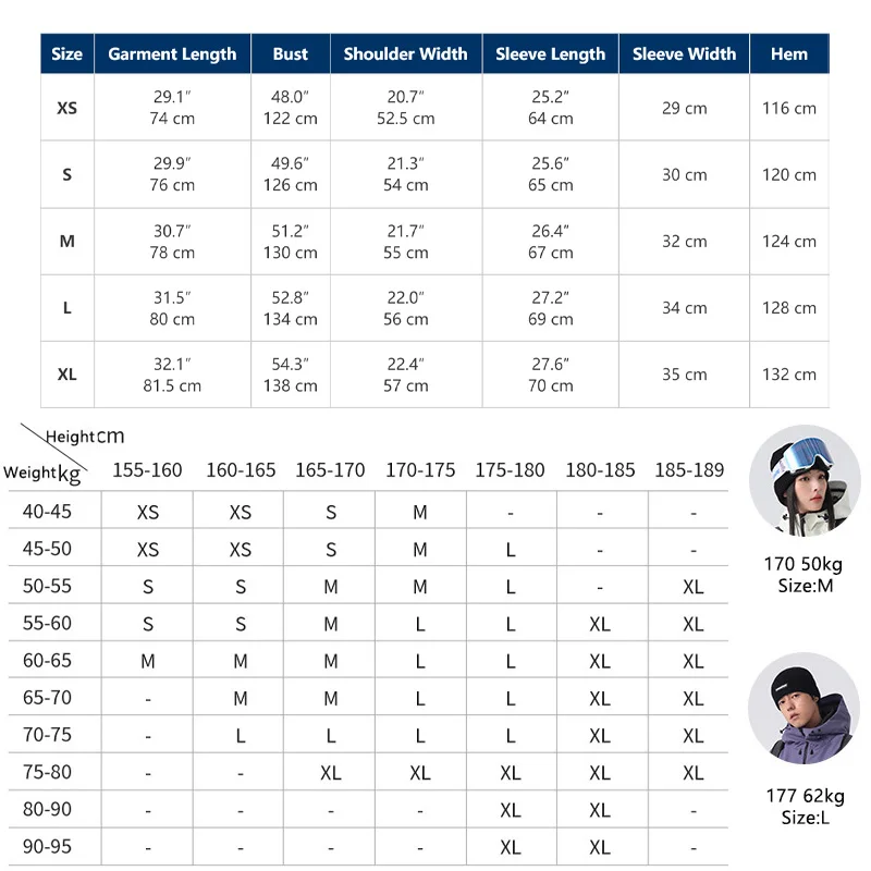 새로운 방풍 남녀 스키 재킷 2026 신상 스키 파카 방수 스키복 스노보드 아웃도어 스포츠 스노우 코트 여성용