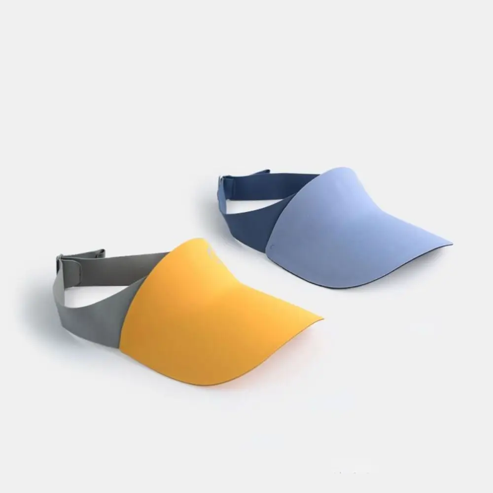 Soft Korean Style Seamless Sun Hat Contrast Color Anti-UV Sun Hat Summer Kid Sunhat Shading Hat Children's Empty Top Cap Kid