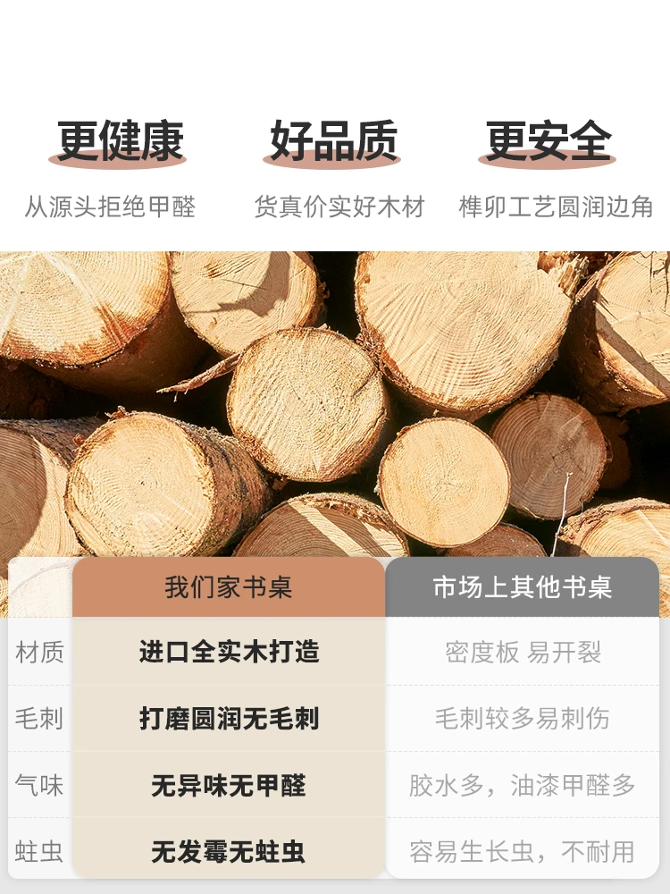 

Студенческий домашний учебный стол, комбинированный книжный шкаф, стол из массива дерева, компьютерный стол для маленькой квартиры, спальни