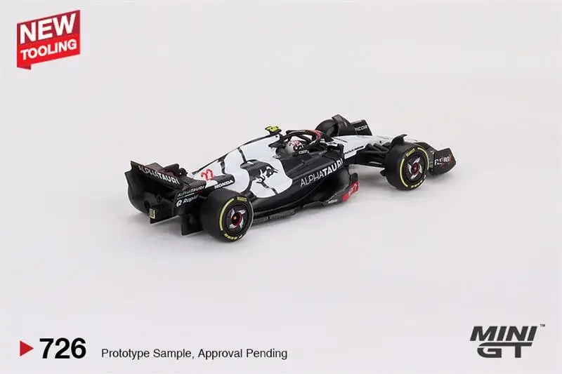 **Pre-Order** MINI GT 1:64 AlphaTauri AT04 #22 Yuki Tsunoda / #21 Nyck de Vries 2023 F1 2023 Diecast Model Car