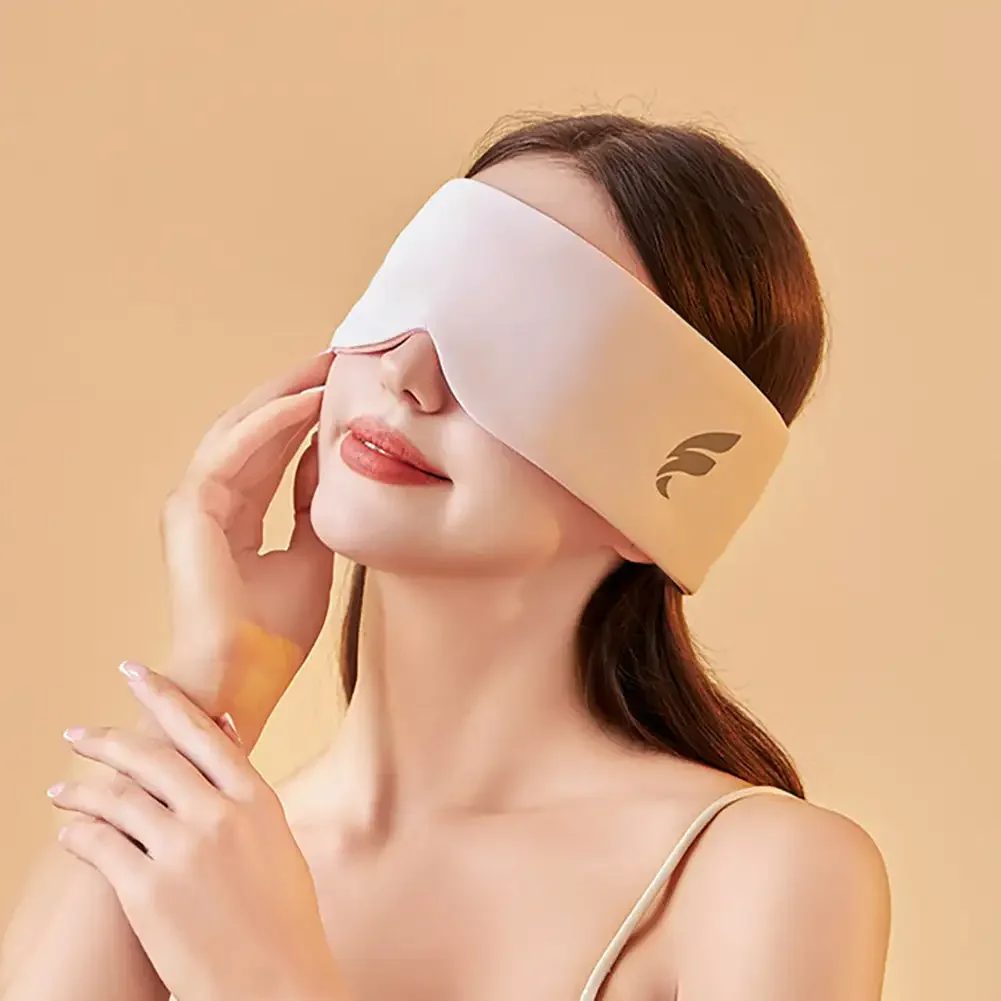 Cotton Silk Sleep Mask Blindfold Eye Cover Eye Patch Women Men Soft Portable Blindfold Travel Eyepatch Sleeping Eye Mask 3