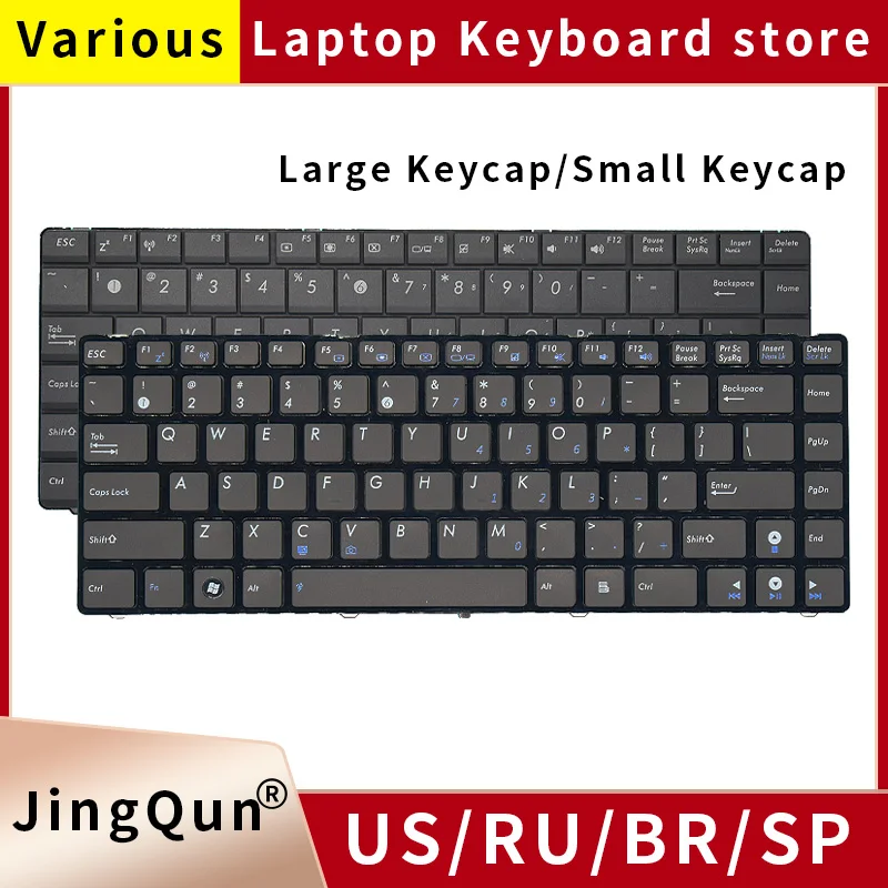

New US Russian Laptop Keyboard For Asus K43S A84S X44H A43E U31 K43S X84L X42J X45VD A42J N43S X84H K42J A43S X44L X43S K42D