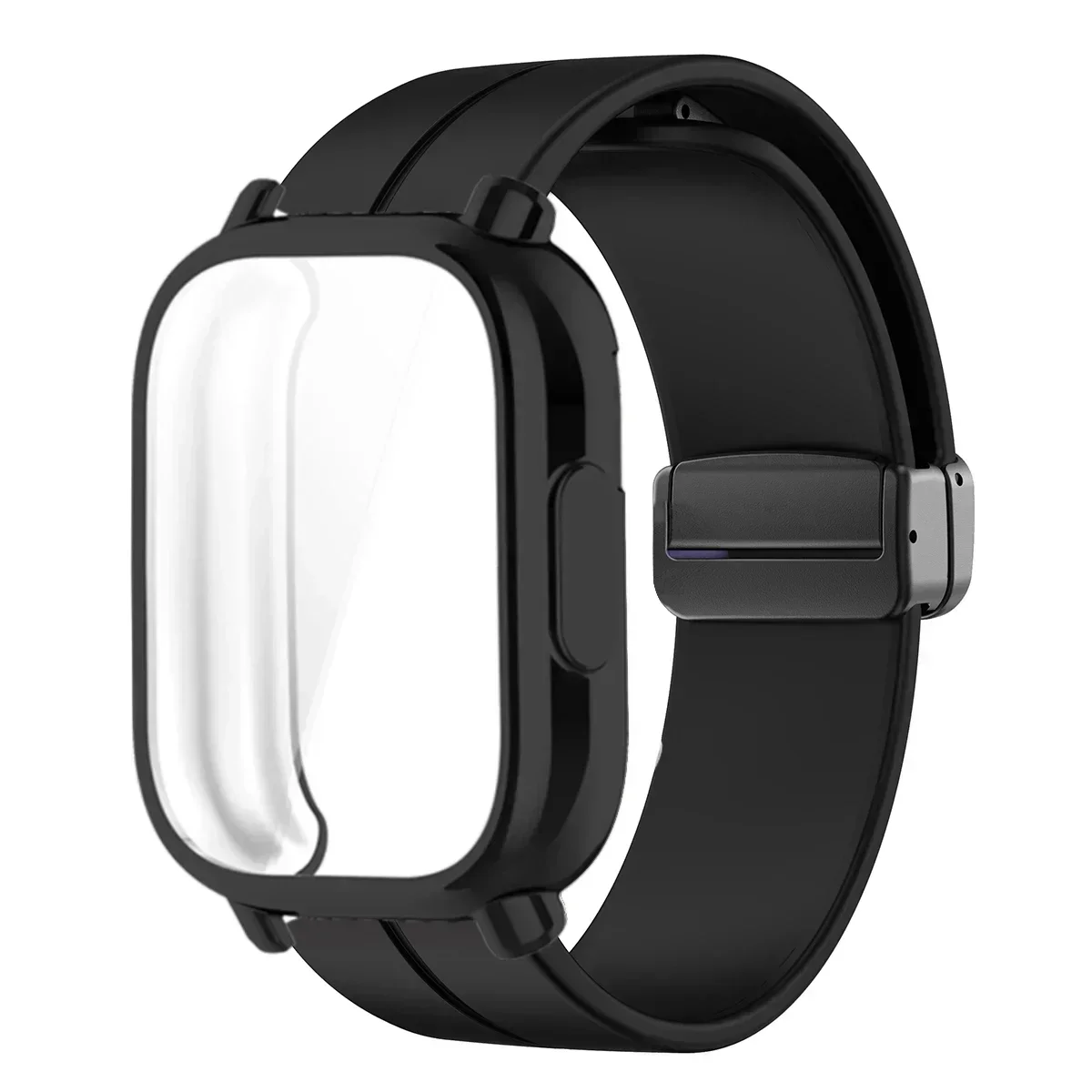Silicone Magnetic Smart Watch Strap and Protective Case