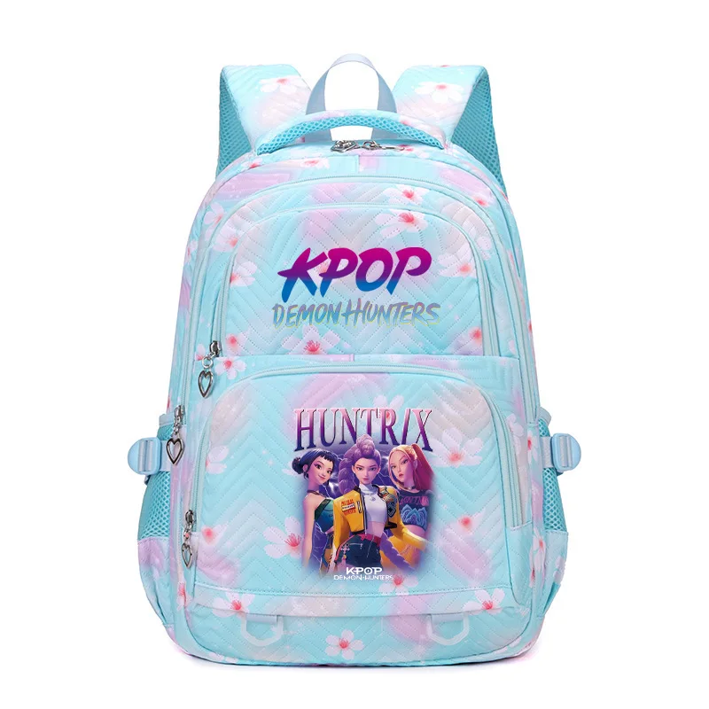 รูปสินค้า กระเป๋าเป้สะพายหลังแฟชั่นลายดอกไม้ กันน้ำ ใส่แล็ปท็อปได้