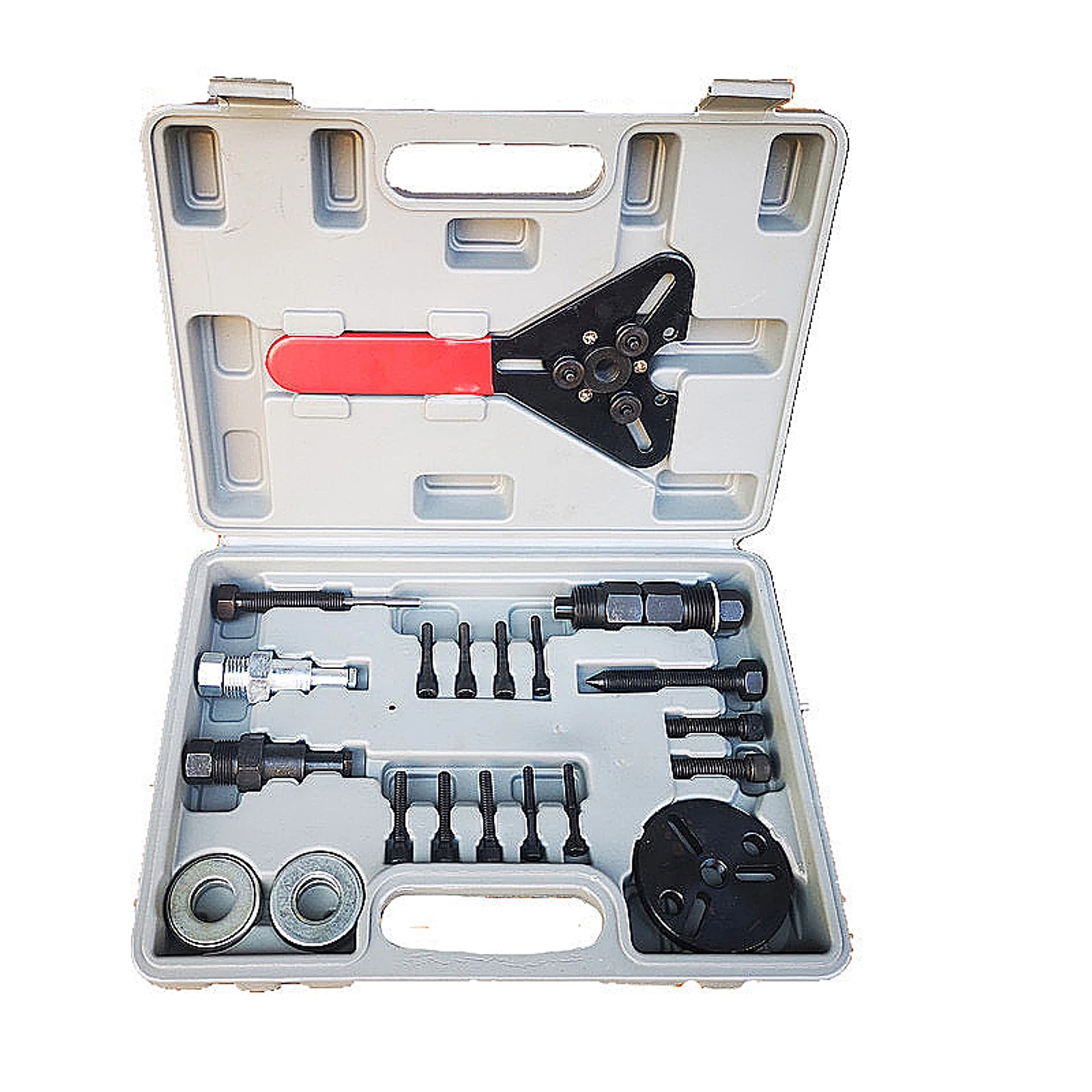 

RV65F car air conditioning compressor clutch disassembly tool, suction cup puller with wrench pump head remover tool kit