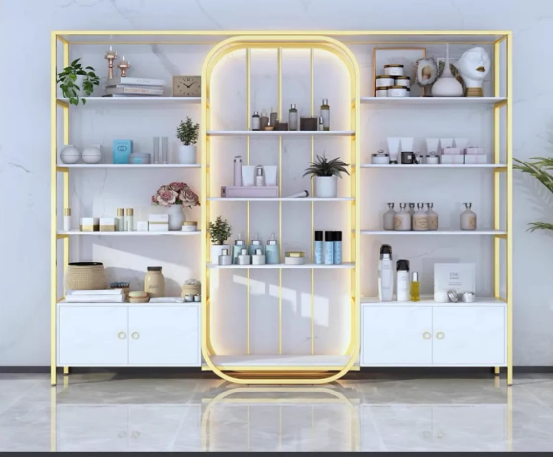 Cosmetics beauty salon skin care products display cabinet Nail - Main Image