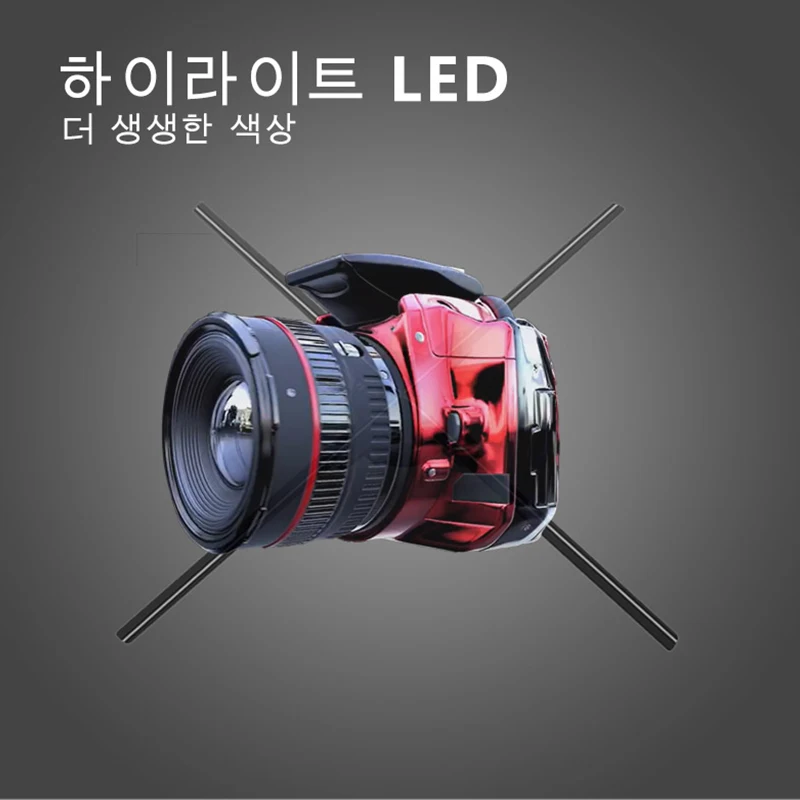 LED 와이파이 3D 프로젝터 라이트 홀로그램 프로젝터, PC 제어 LED 홀로그램 선풍기 로고, 광고 라이트 플레이어, 65cm, 1152 개, 768 개