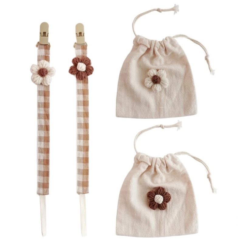 

Pacifier Holders/Mini Bag Pacifier Strap Teether Toy Pacifier Chain Baby Supply