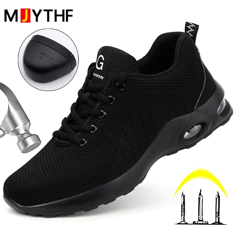 Men Air Cushion Safety Sneakers